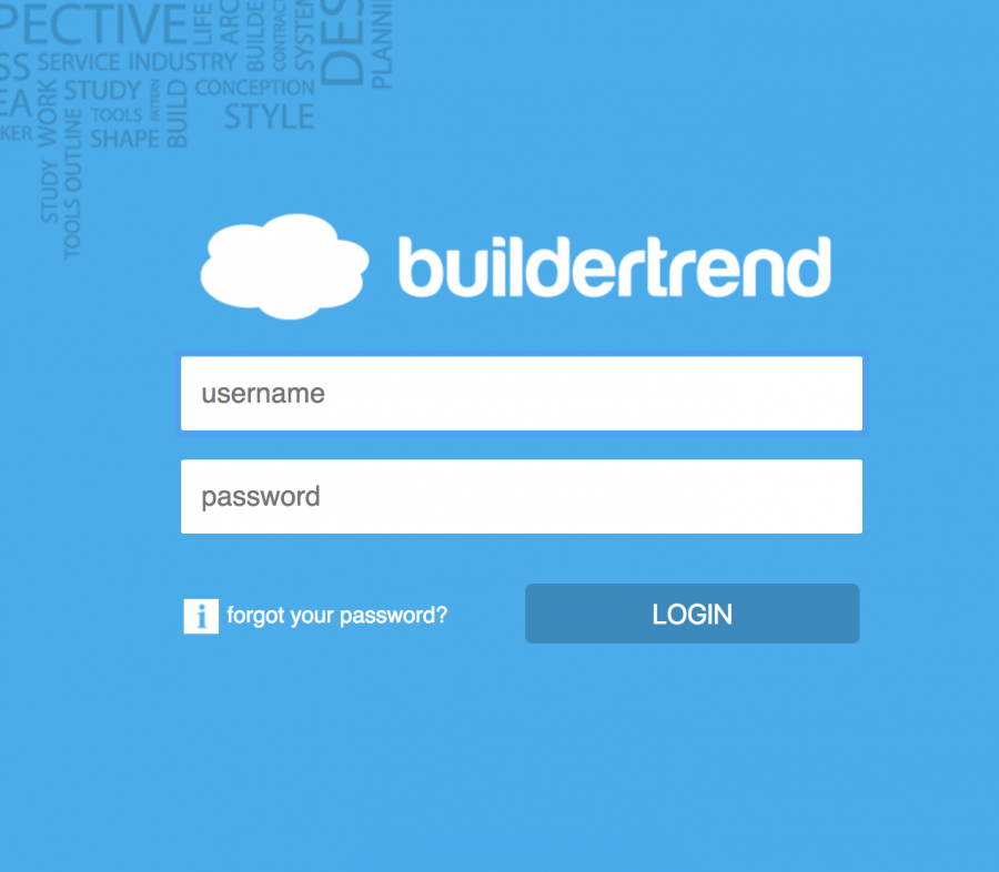 BuilderTrend Login Page