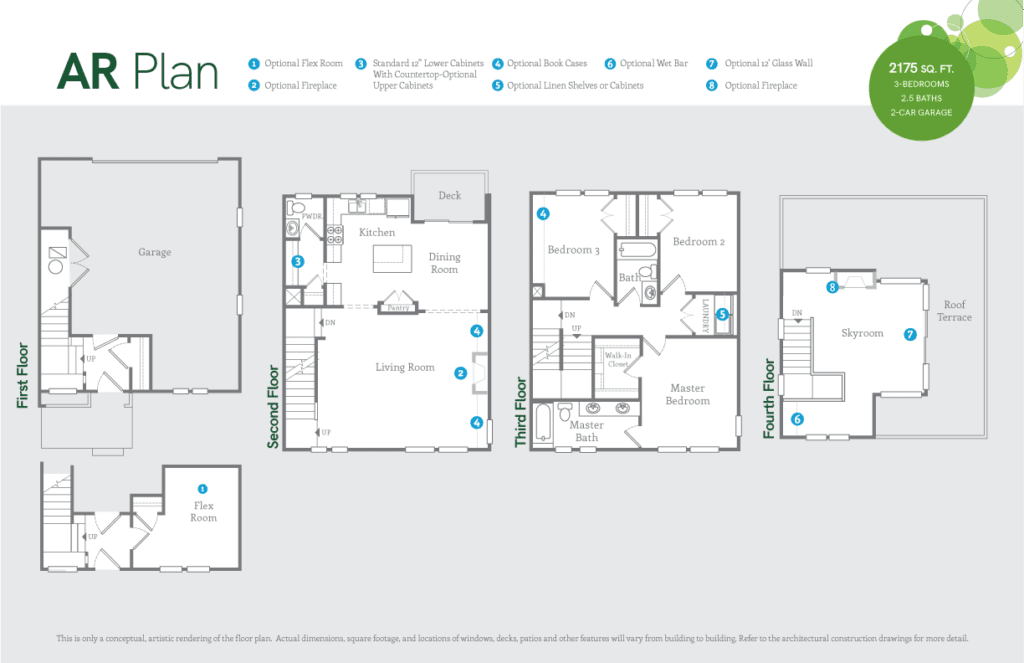 Home Run with Roof Deck Floorplan Sky Terrace Collection by Sego Homes